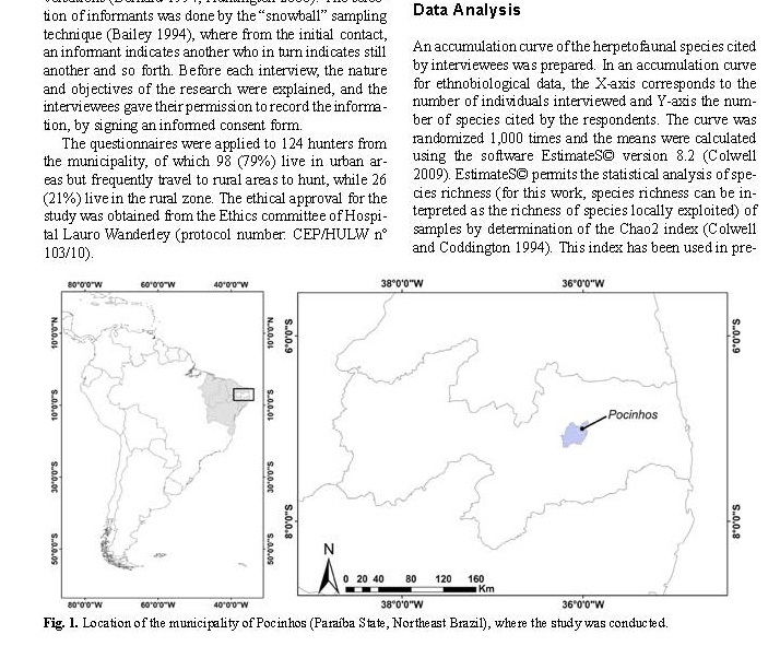 Caatinga Ethnoherpetology: Relationships between Herpetofauna and People in a Semiarid Region of Northeastern Brazil