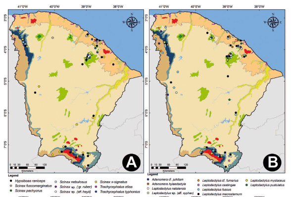 Composition, Distribution Patterns, and Conservation Priority Areas for the Herpetofauna of the State of Ceará, Northeastern Brazil