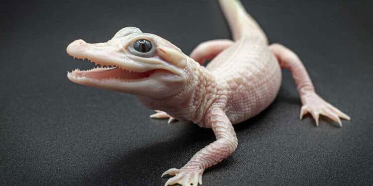 Extremely Rare Leucistic Alligator Born at Gatorland is One of Only 8 in the World
